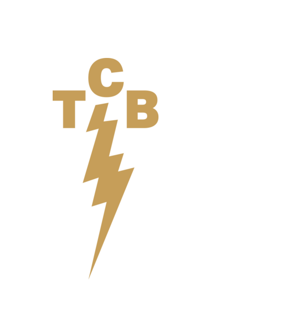 tcb minta fekete pólón