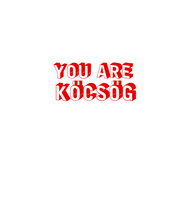 You are köcsög minta farmerkék pólón