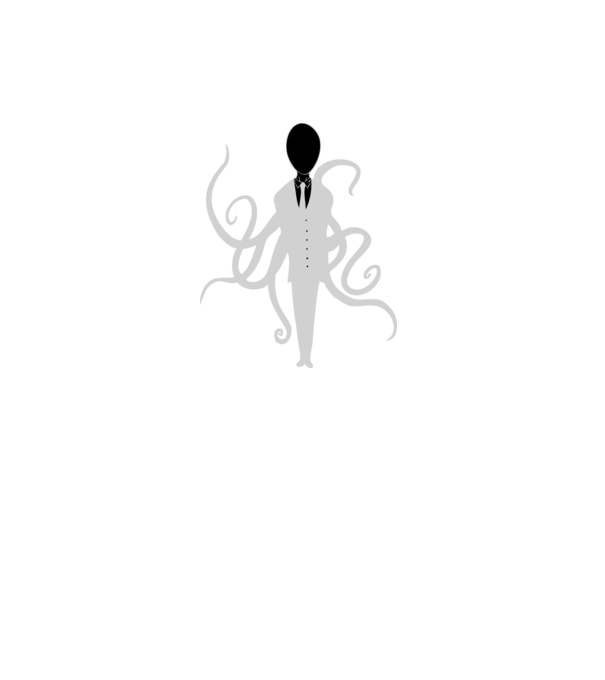 slenderman minta fekete pólón