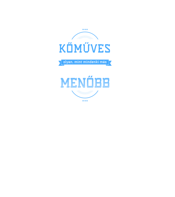 Én egy menő kőműves vagyok minta fekete pólón
