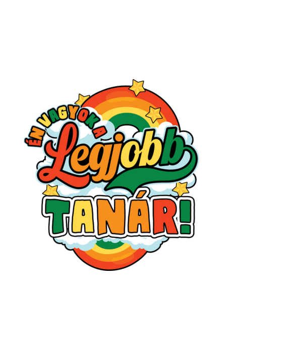 Legjobb tanár minta világoskék pólón