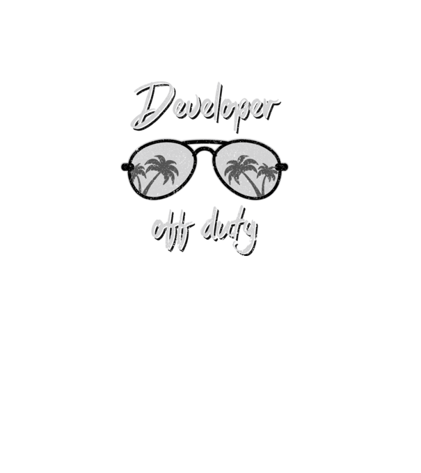 Developer off duty minta világoskék pólón