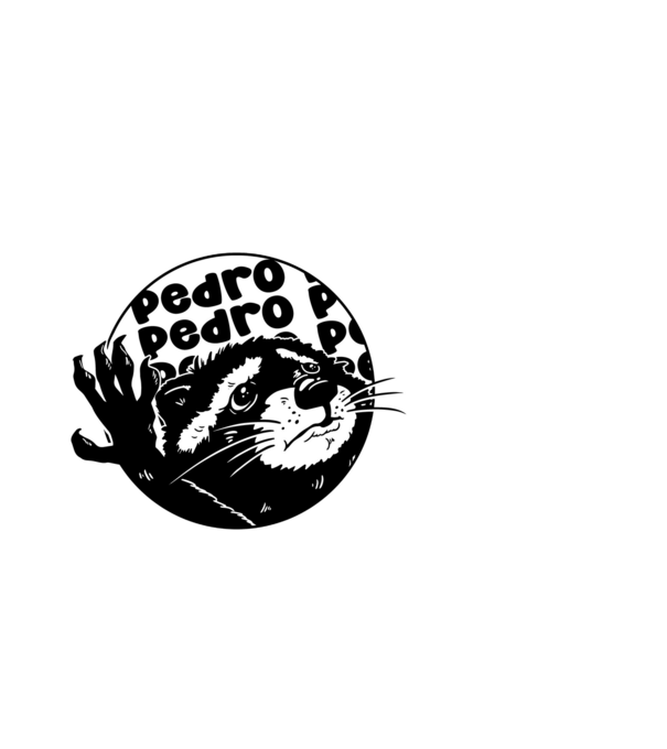 Pedro circle minta fekete pólón