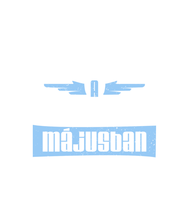 A legjobbak MÁJUS minta fekete pólón