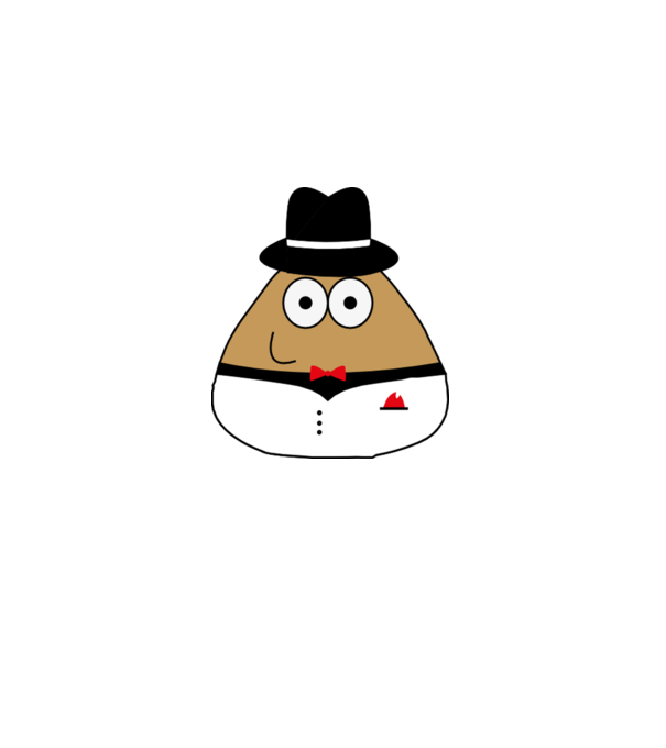 POU_oltony_fehér_piros_sfehér minta fehér pólón