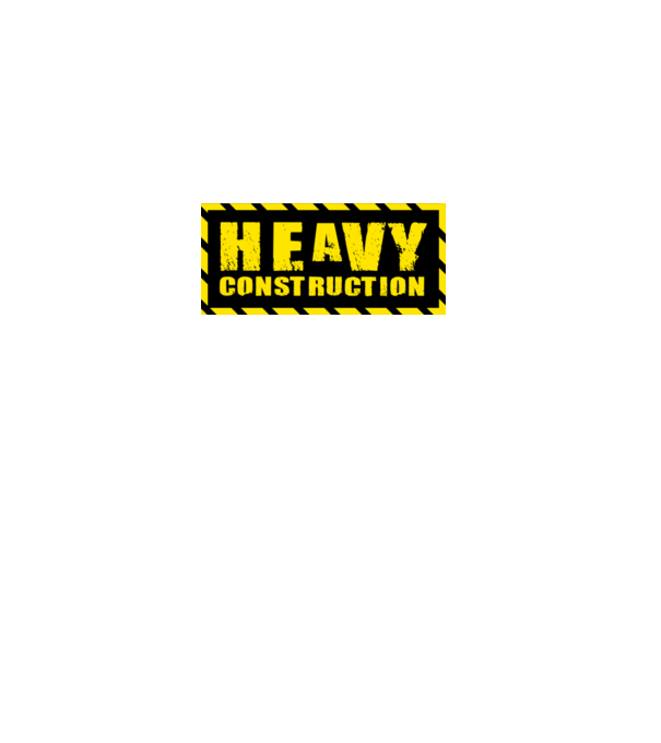 Heavy Construction minta fekete pólón