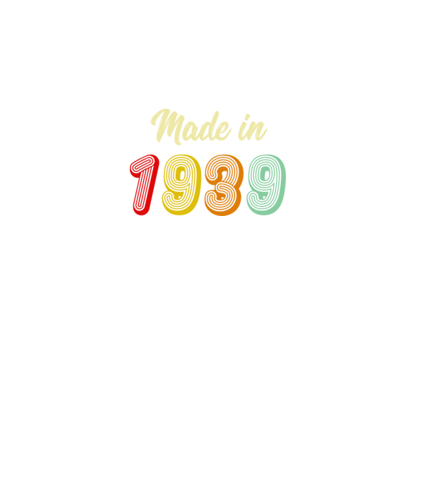 made in 1939 retro minta fekete pólón