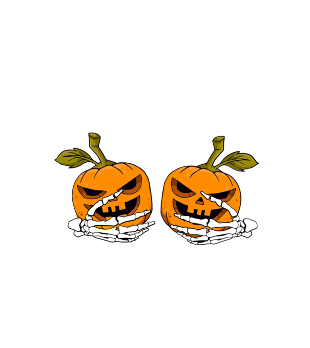 Pumpkin titts minta fekete pólón