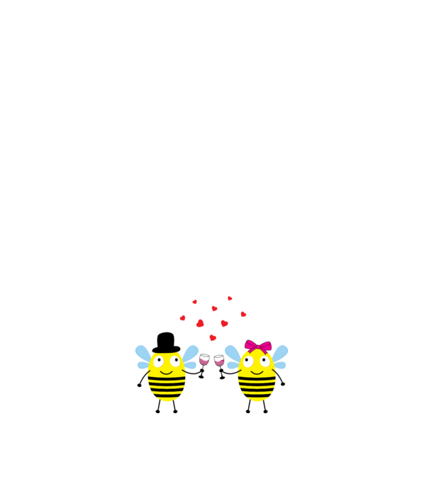 bees minta fehér pólón