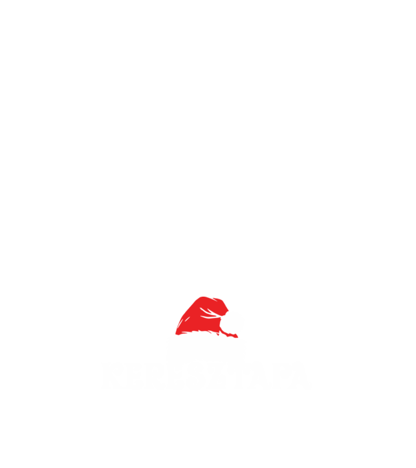 Mikulás sapka Keresztapa minta sötétkék pólón