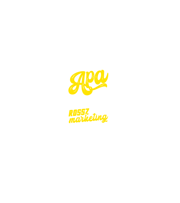 Cinkostárs APA minta fekete pólón