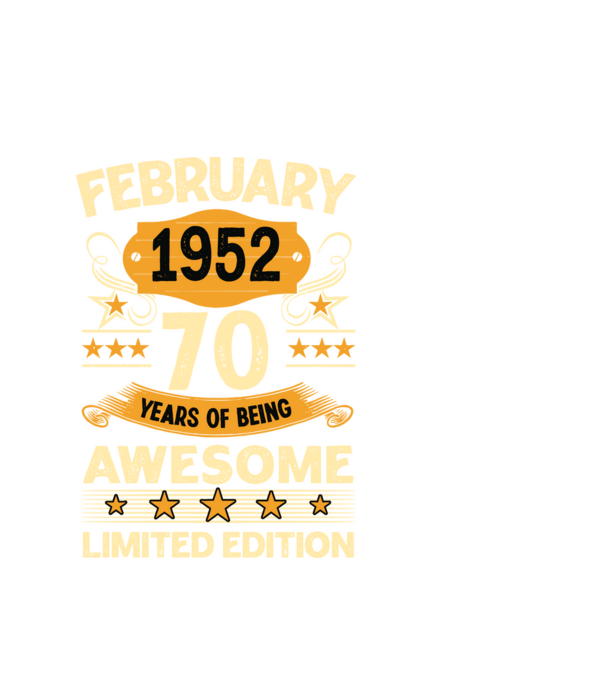 70 years of being limited edition_february minta fehér pólón