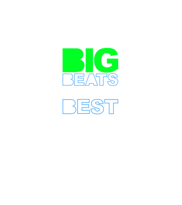 Big Beats Are The Best minta fekete pólón