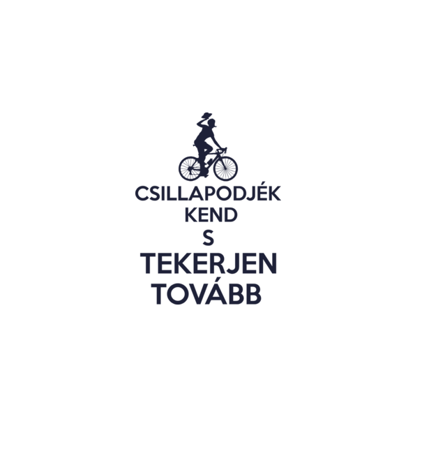 Csillapodjék kend minta fehér pólón