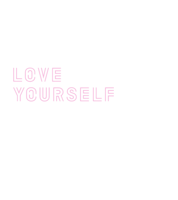 BTS LOVE YOURSELF minta fehér pólón