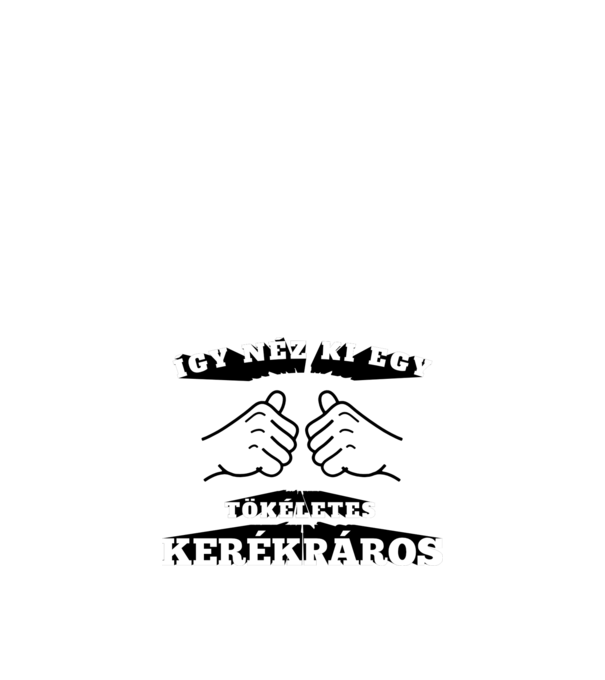 Így néz ki egy tökéletes ____KERÉKPÁROS minta piros pólón