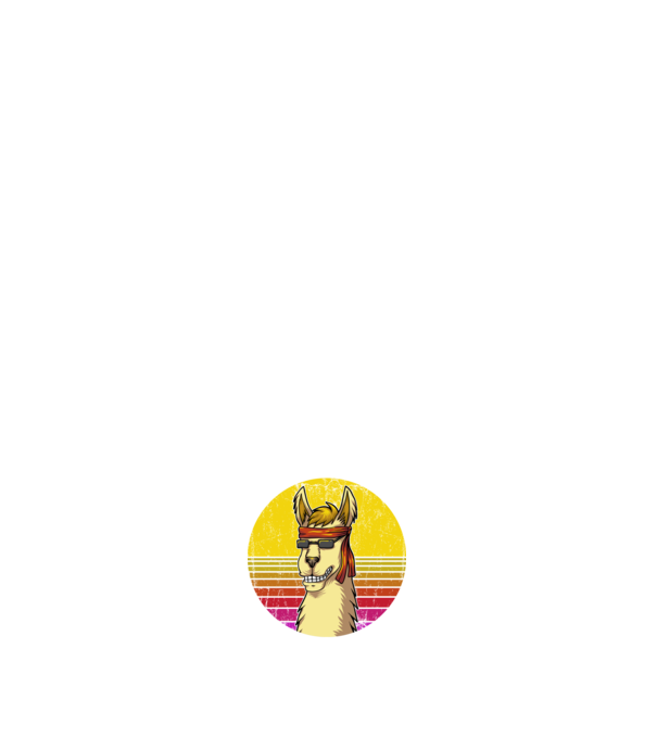 No Prob LLama - Láma minta sötétkék pólón