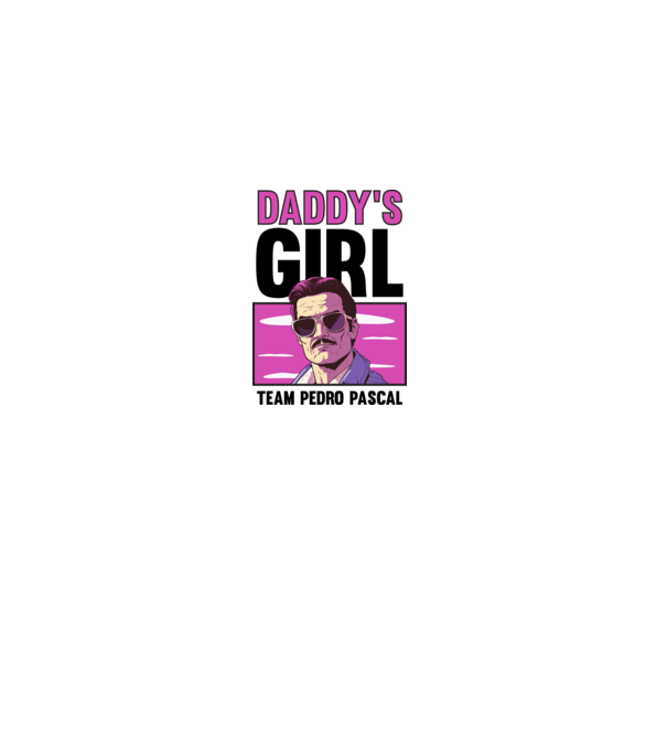 Pedro Pascal Daddys girl minta fehér pólón