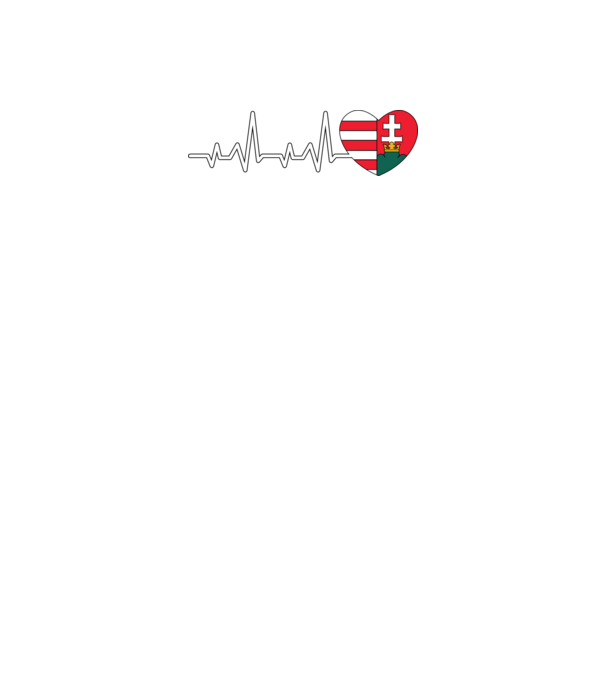 Címer heartbeat minta fekete pólón