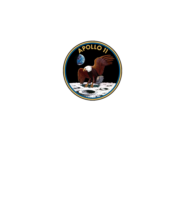 Apollo misson patch minta szürke pólón