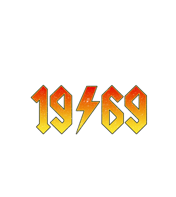 Rock születésnap 1969 November minta fekete pólón
