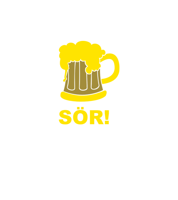 SÖR! minta fehér pólón