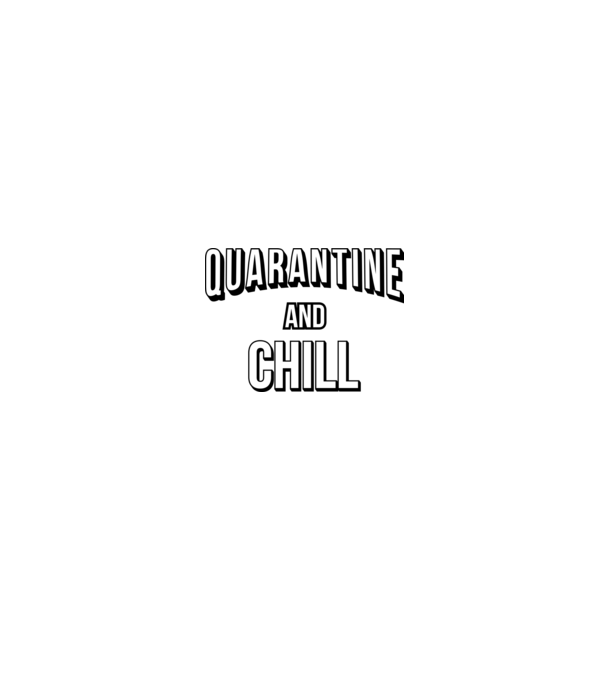 Quarantine and chill minta neonpink pólón