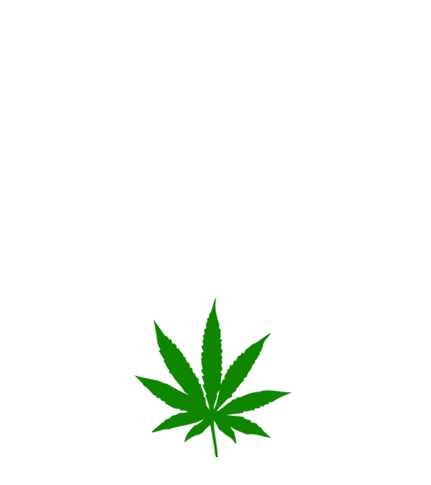 Cannabis minta fehér pólón
