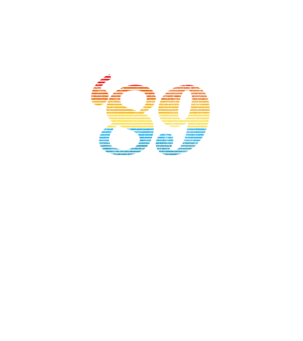 Retro szülinap 1989 minta fekete pólón
