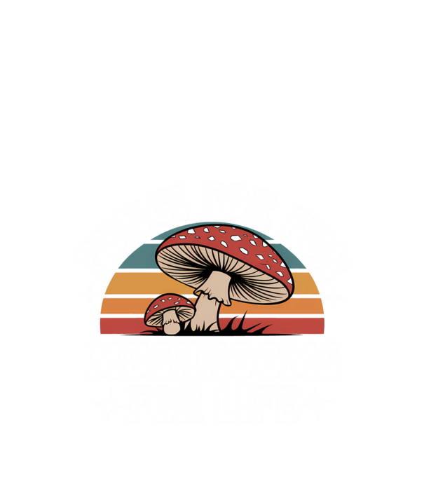 Fungi for fun fekete alap minta fekete pólón