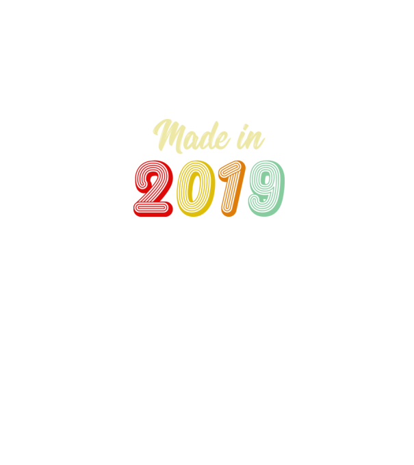 made in 2019 retro minta sötétkék pólón