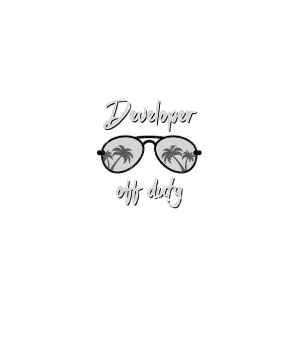 Developer off duty minta türkiz pólón
