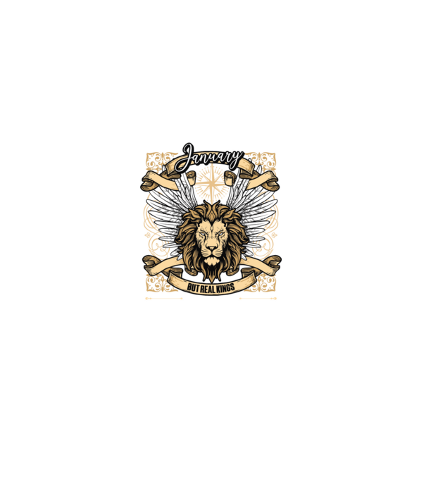 KINGS ARE BORN 1985 - JANUÁR minta fekete pólón