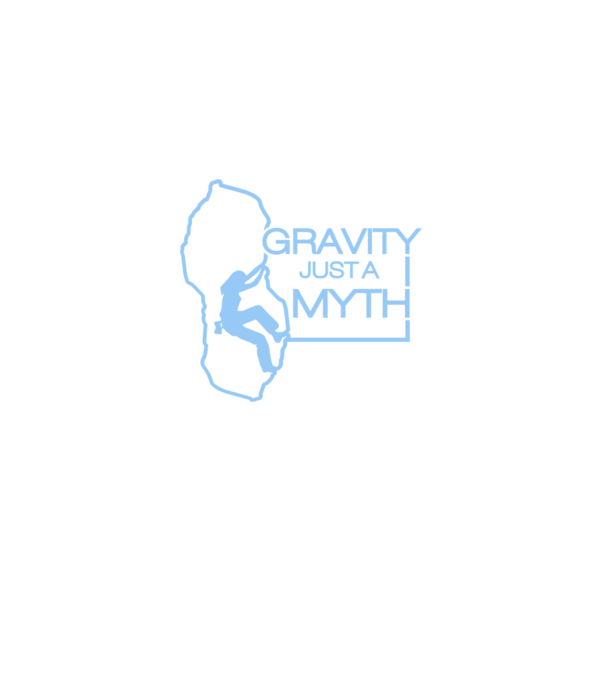 Gravity just a myth minta fekete pólón