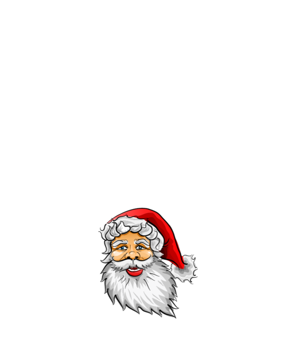 santa-claus minta fehér pólón