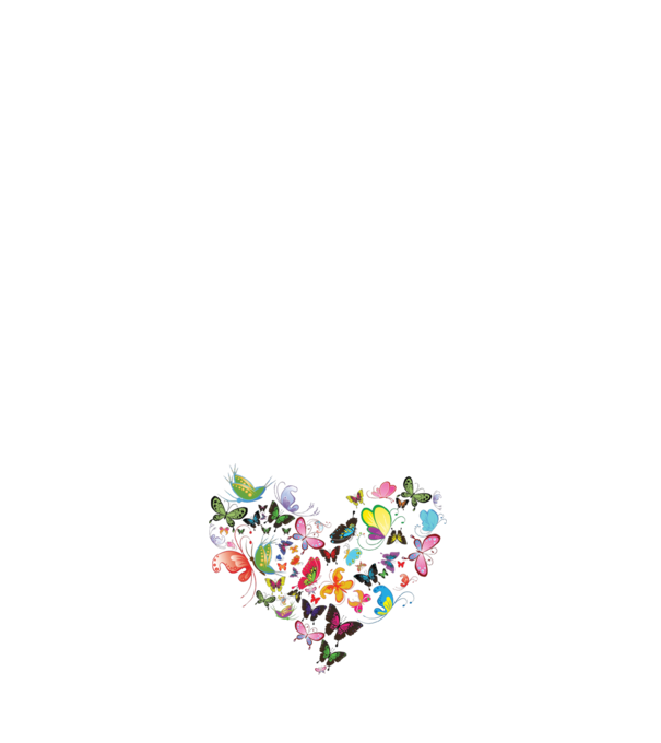 heart_butterfly minta világos rózsaszín pólón