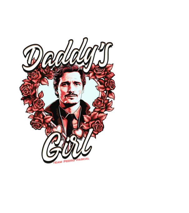 Pedro Pascal Daddys girl minta fekete pólón