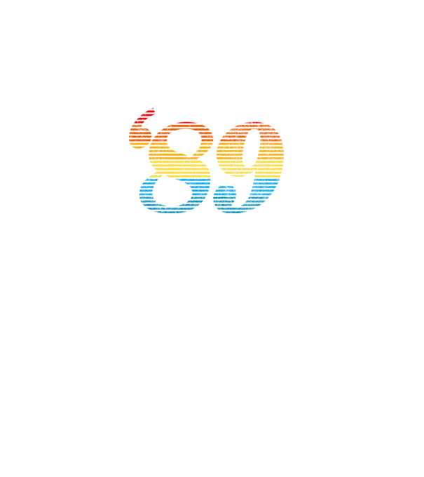 Retro szülinap 1989 minta fekete pólón
