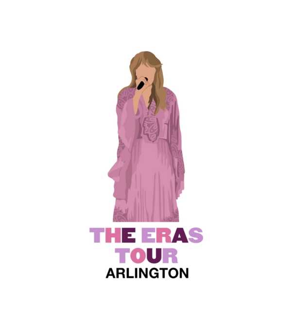 Taylor Swift The Eras Tour Arlington 3 minta fehér pólón