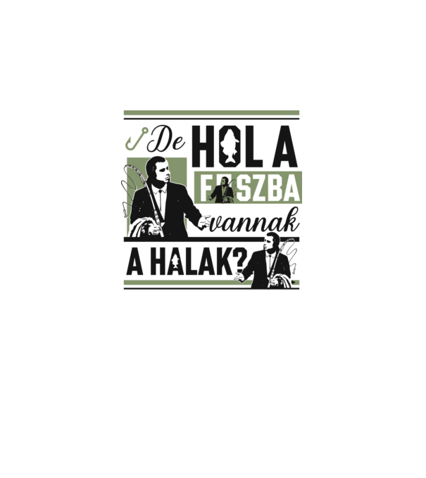 Hol a fszba vannak a halak minta világos rózsaszín pólón