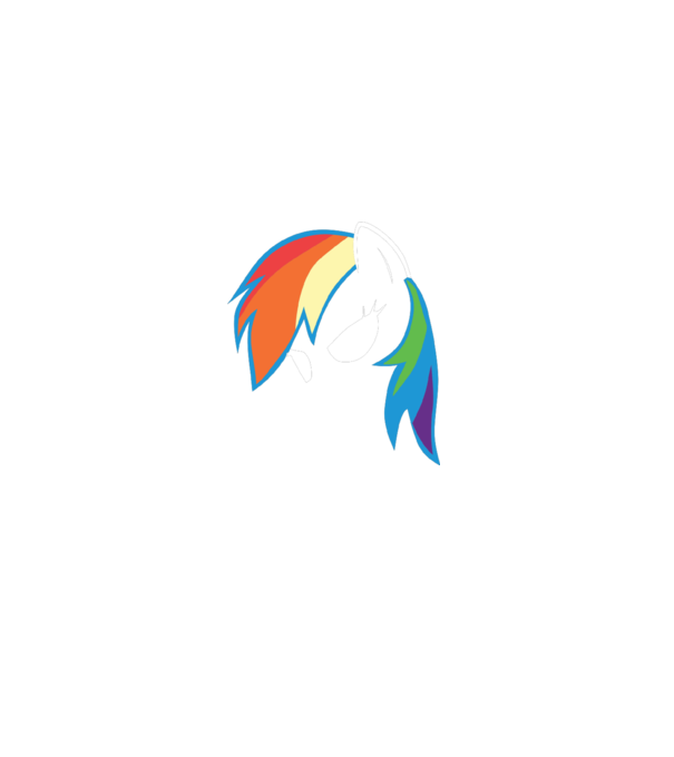 Rainbow Dash minta türkiz pólón