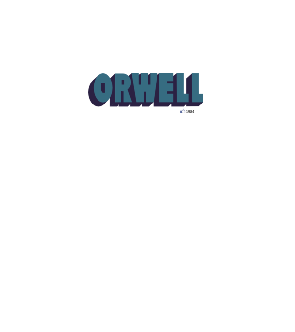 Orwell - Like 1984 minta fehér pólón