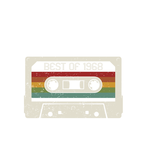 retro tape 1968 vintage minta fekete pólón