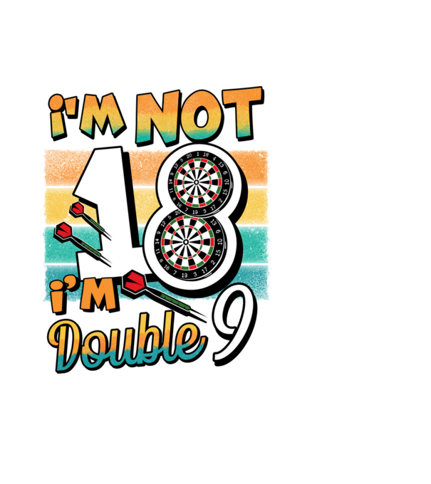 Darts Birthday 18 years old minta fekete pólón