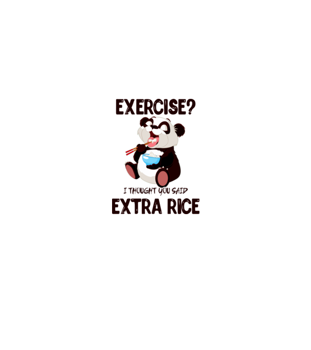Exercise panda  minta fehér pólón