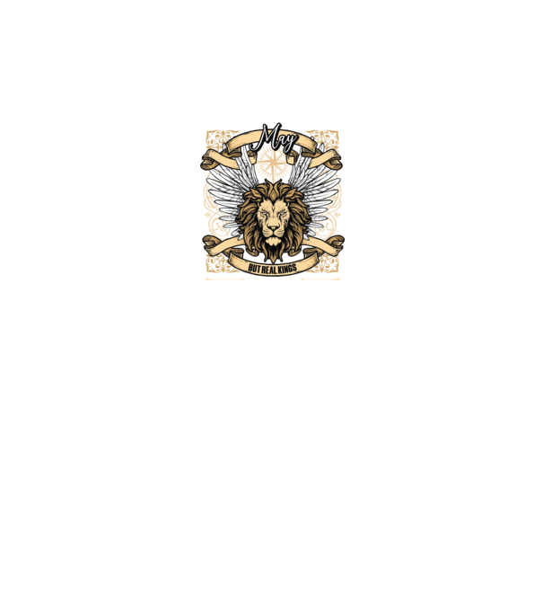KINGS ARE BORN 1985 - MÁJUS minta fekete pólón