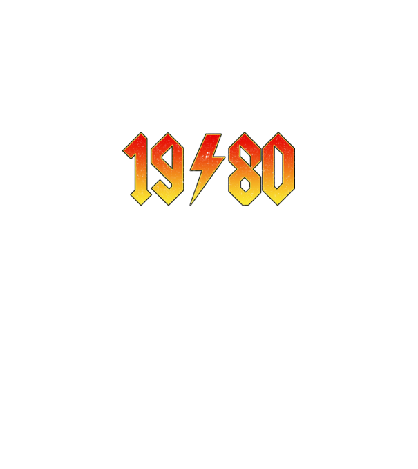 Rock születésnap 1980 JÚNIUS minta fekete pólón