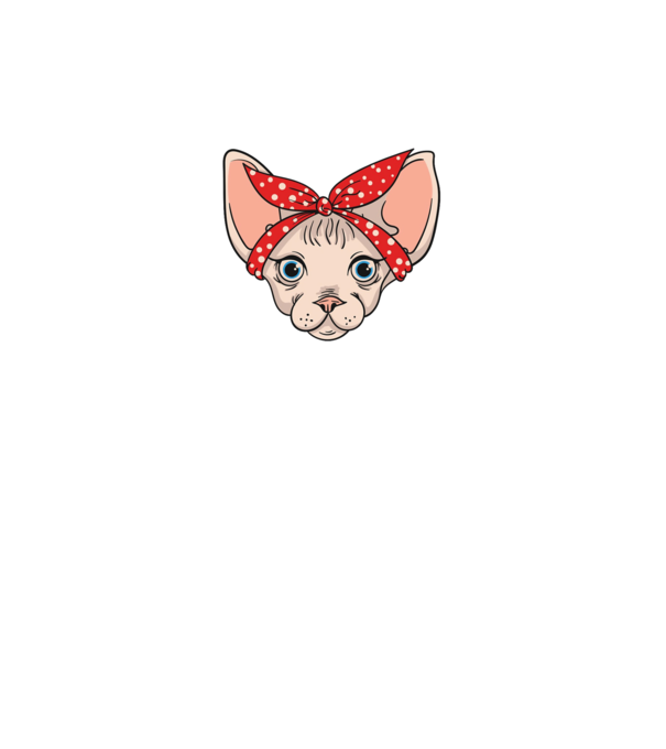 sphynx mom minta fekete pólón