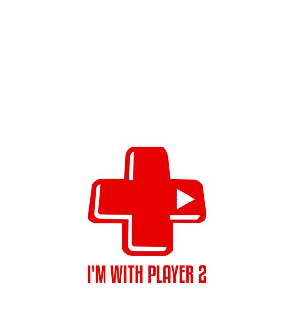 player 2 minta fehér pólón