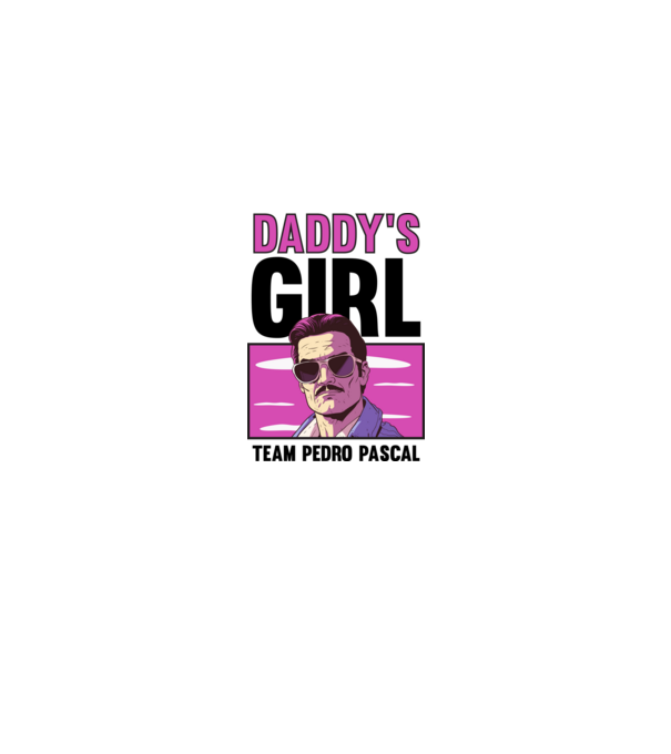 Pedro Pascal Daddys girl minta fehér pólón